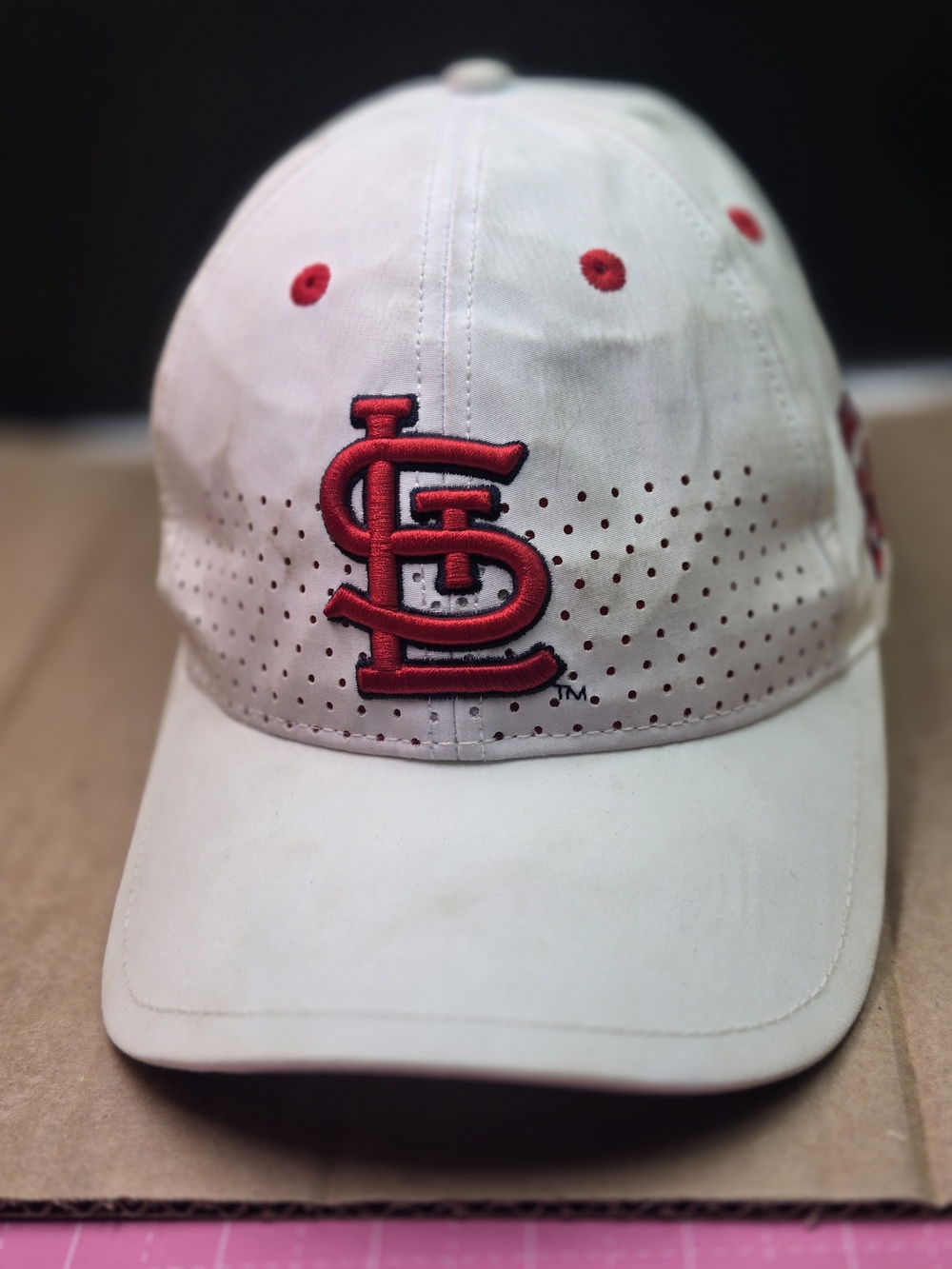St. Louis Cardinals White Red Logo Baseball Cap